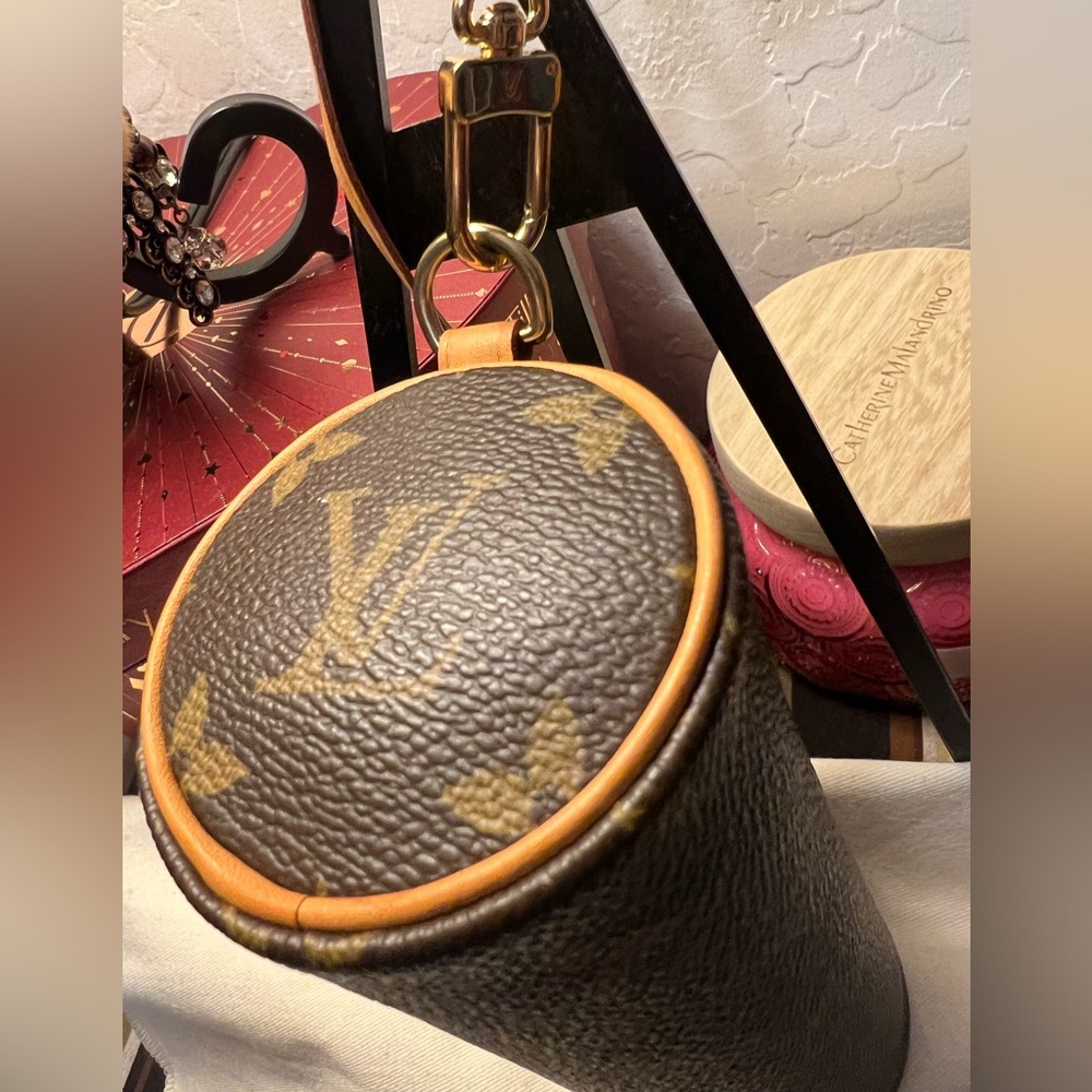 Louis Vuitton Brown Monogram Mini Papillon Shoulder Bag w LV dust bag and COA - Picture 10 of 16